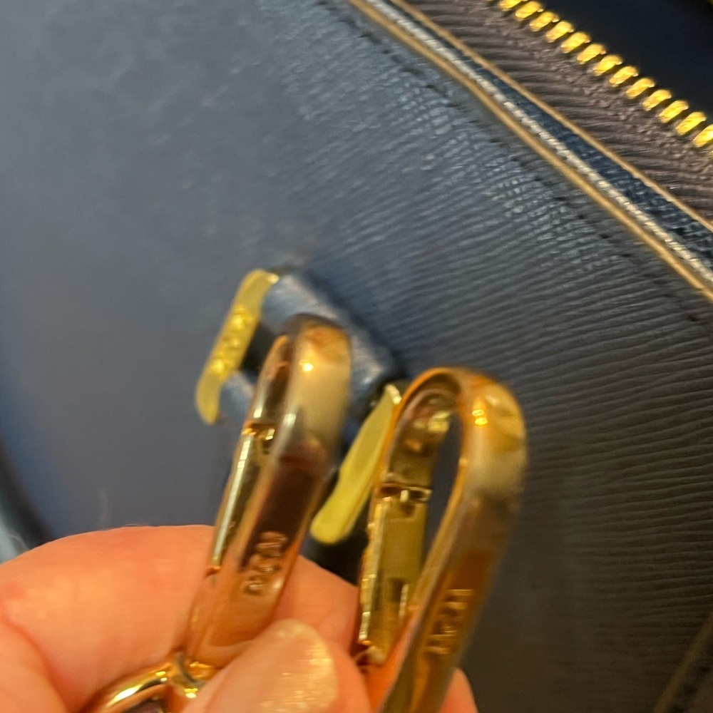 MCM Blue‎ Saffiano Leather 2 Way Bag - Picture 13 of 14
